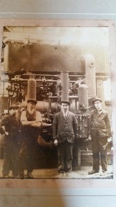 Sorting through boxes in mid June, and finding old family photographs.